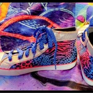Colorful High-Top Sneakers